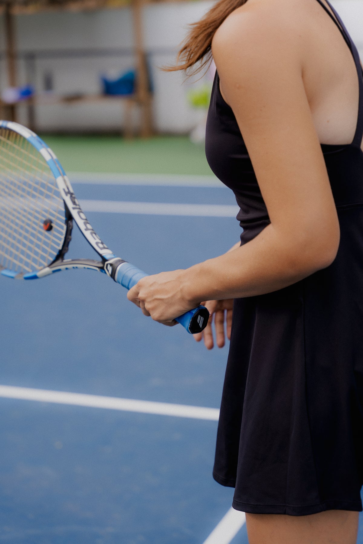 Steffi Tennis Dress Black
