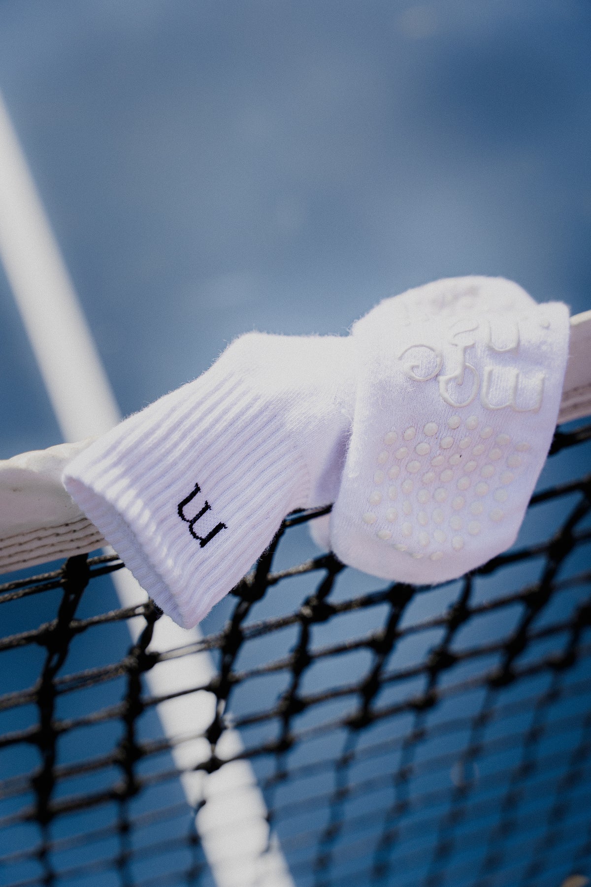 Medias Cotton Socks Anti-Slip White