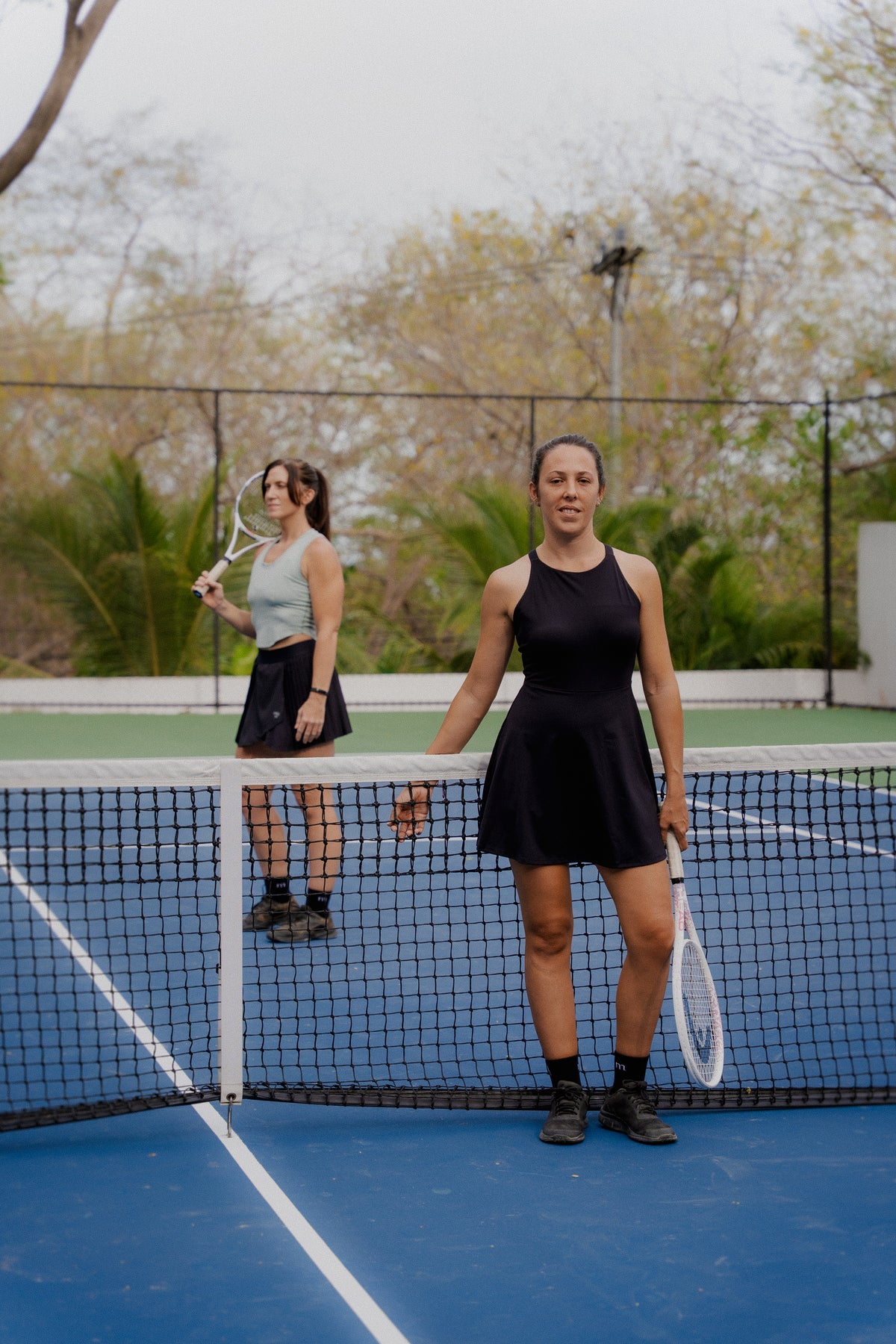 Steffi Tennis Dress Black