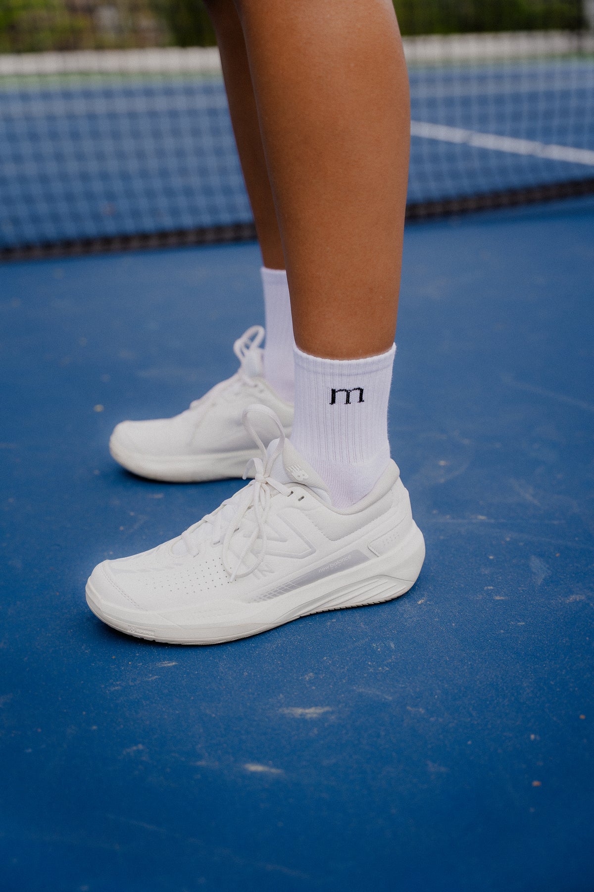 Medias Cotton Socks Anti-Slip White