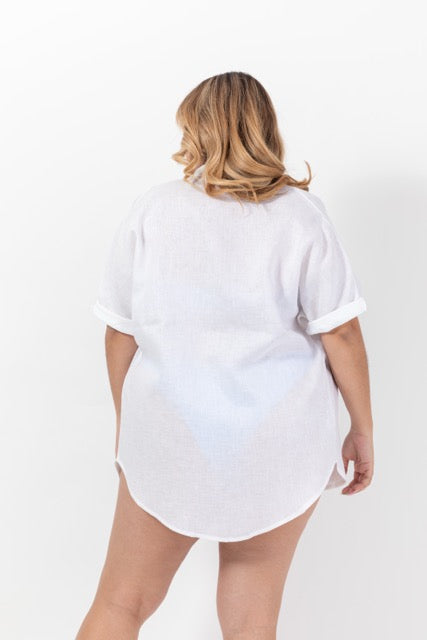 Plage Shirt Coconut Lino