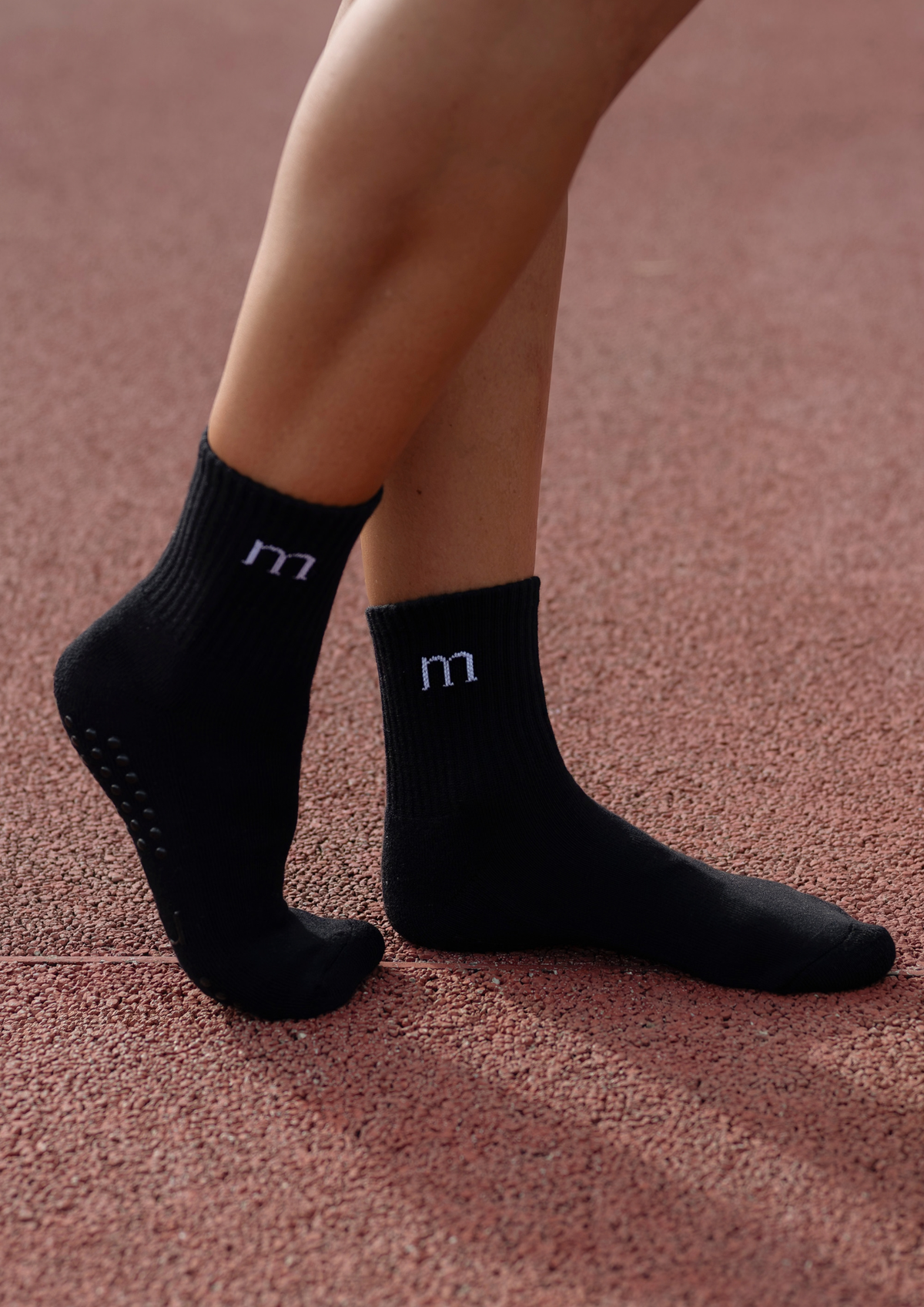 Medias Cotton Socks Anti-Slip Black