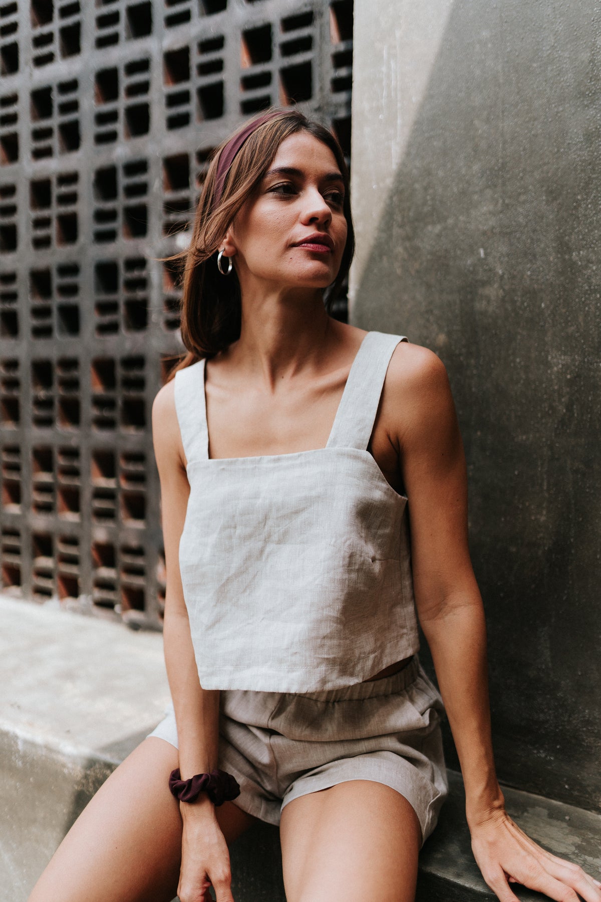 Linen Crop Top Arena