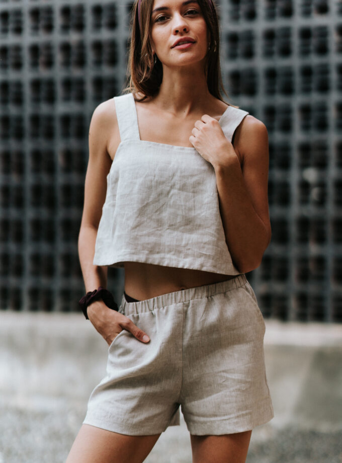 Linen Crop Top Arena