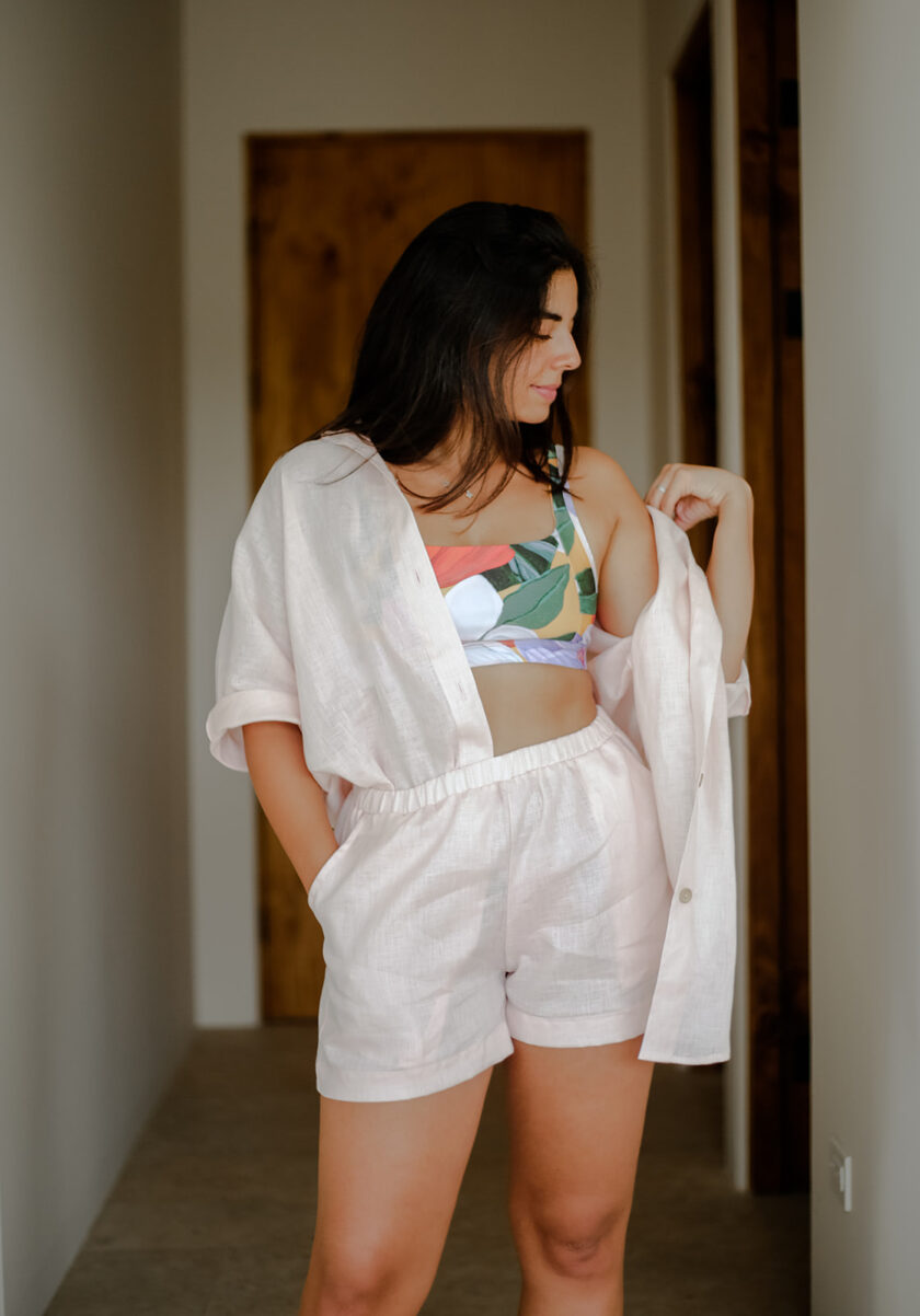 Linen Short Rose - Image 3