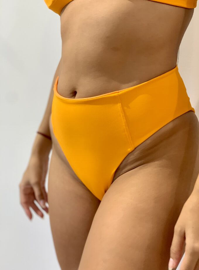 Julia Bottoms Orange Ribbed