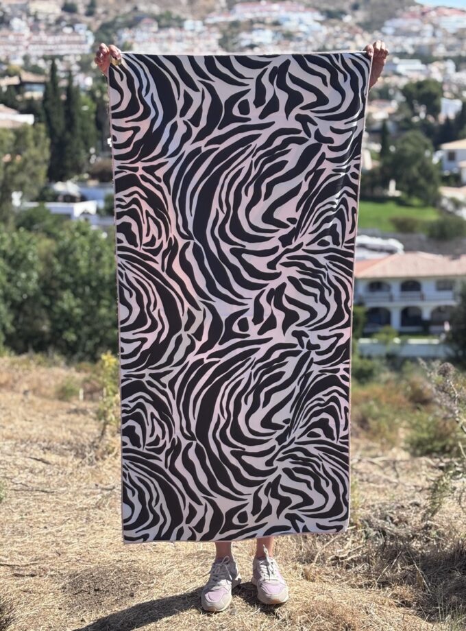 Double Sided Eco Towel Zebra