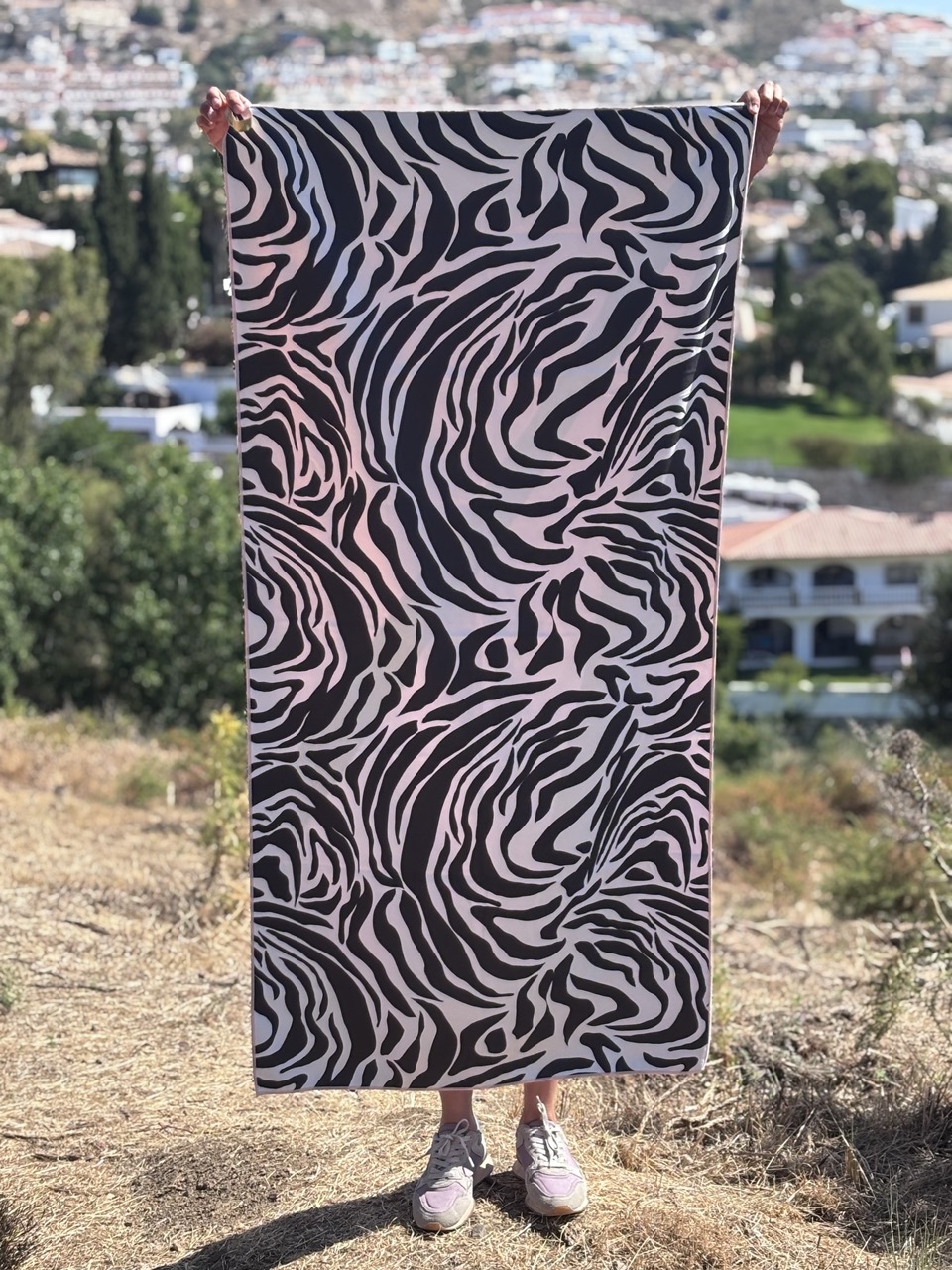 Double Sided Eco Towel Zebra